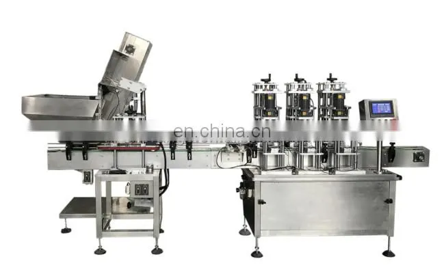 Automatic Alcohol Hand Sanitizer Gel Liquid Filling Machine For Chemical Industry With Capping Labeling machine