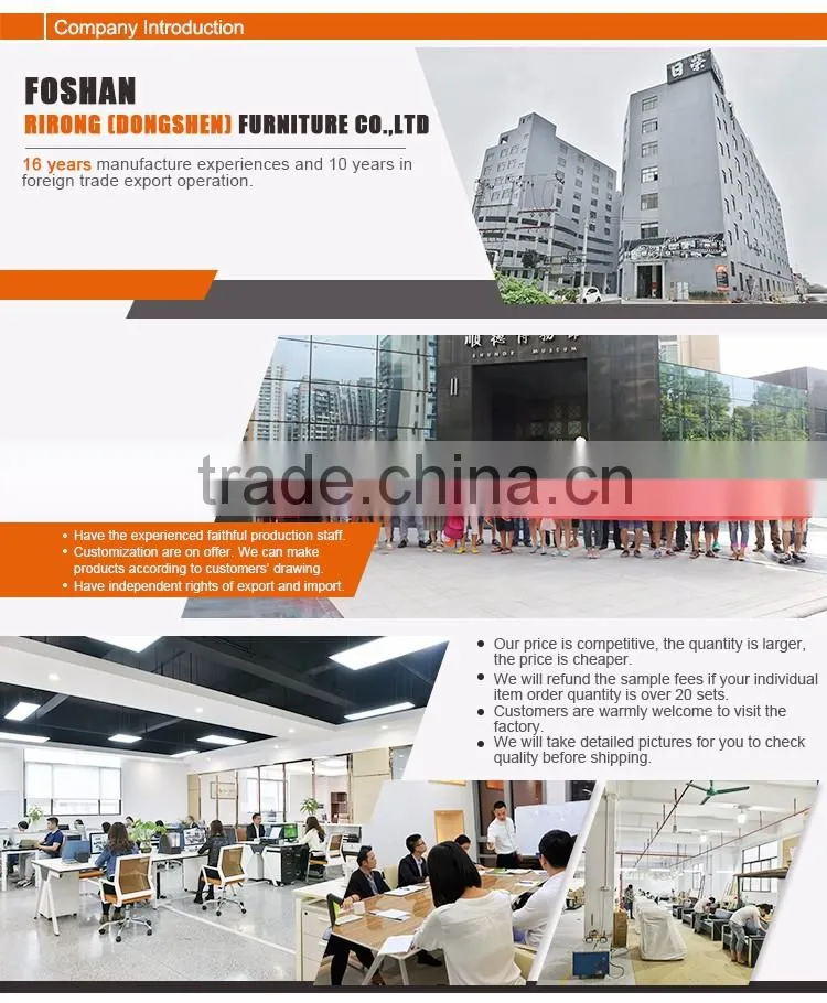 Customized director executive office table wooden 1.8m office computer laptop desk with cabinet
