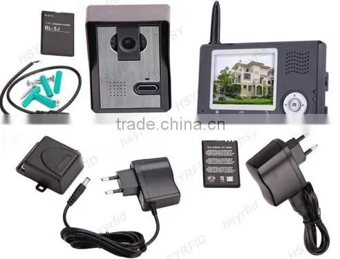 2.4ghz night version video door phone wireless