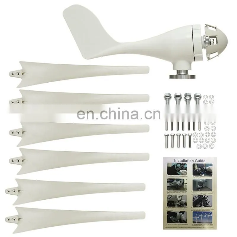 12v 48v 240v 1000w 5000w 10kw Wind Turbine Generator Efficient Wind Turbines Horizontal Home 3000w Windmill Energy Turbines