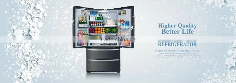 No Frost French Stainess steel Door Refrigerator With Automatic ice maker