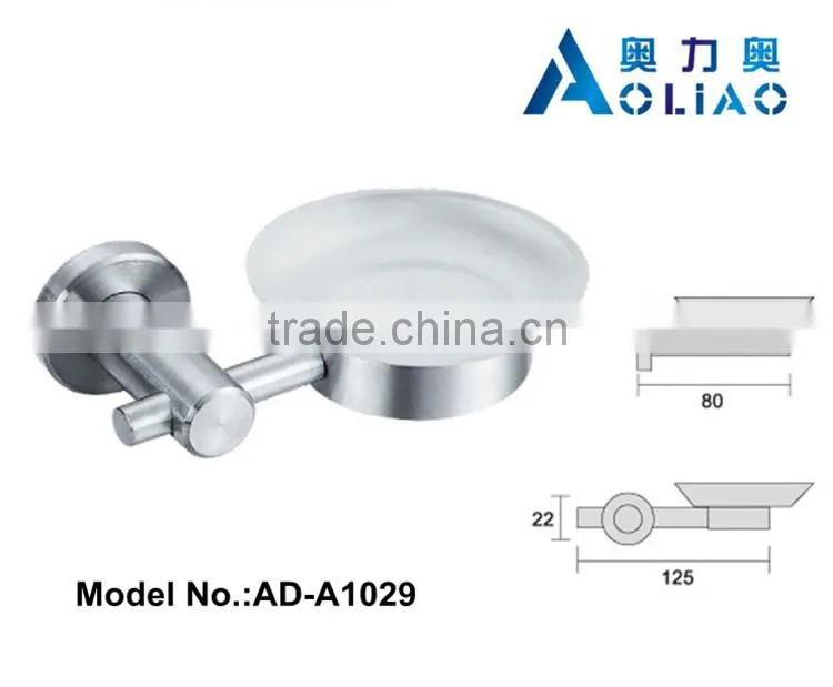 High quality Bathroom accessory stainless steel single bathroom soap dish holder