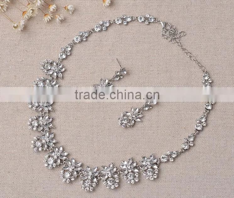 Fashion Foreign Trade exports Exaggerated Alloy Jewelry Necklace Set