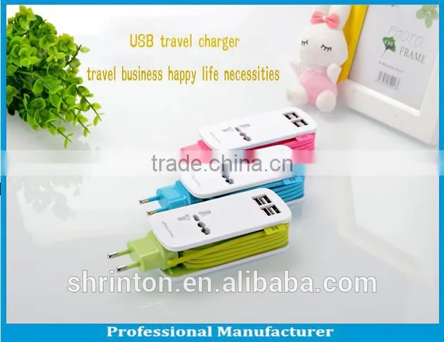 Portable High Speed 4.2 A EU UK USA AU Usb Travel Charger