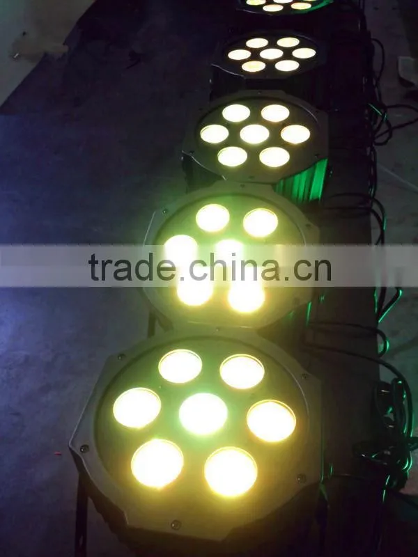 dmx stage lighting led par64, led falt par64, 7x10w led par