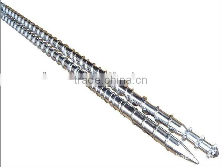 Injection screw and barrel