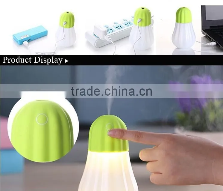 Mini Pumpkin Humidifier LED Nightlight Household Warm Mist Humidifier Office Car Air Diffuser Mist Maker
