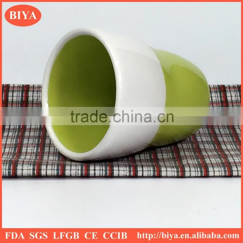 personalized stoneware mug wholesale single wall cup ceramic coffee cup with colorful