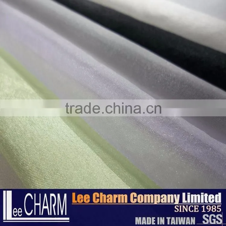 Black and White Sheer Voile Curtain Fabric
