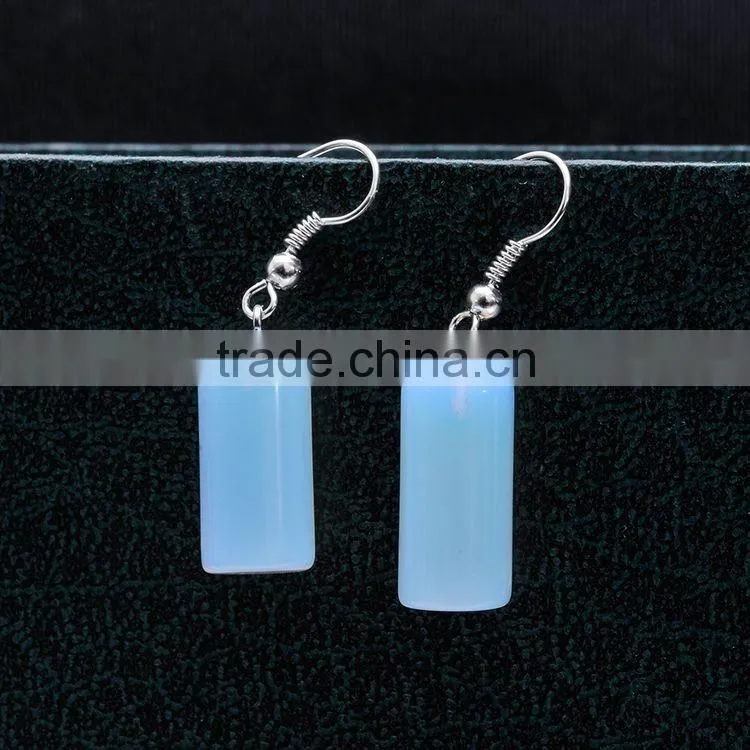 2016 New Factory Direct Natural Stone Opal Drop Earrings SMJ0157