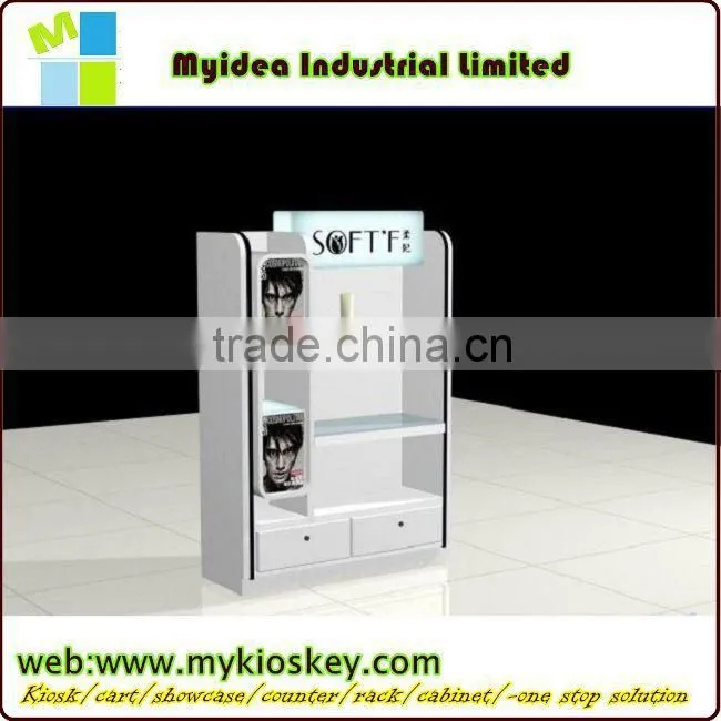 New brand cosmetic shop design lighting makeup case with stand