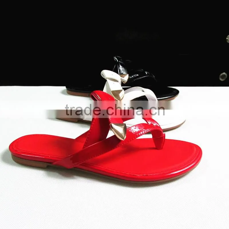 Bulk Selling Flip Flops Slipper for Women, Custom Made Female Shoes, Ladies No Heel Flat Leather Summer Outdoor Shoes,