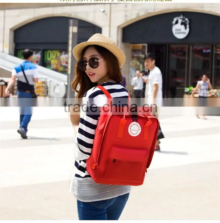 Custom Colorful Fashion Korean unisex backpacl school bag