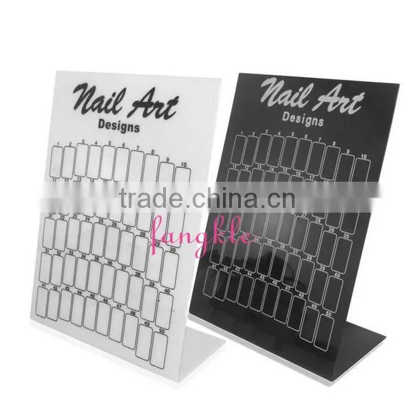 Hotselling acrylic nail design display / nail display board factory