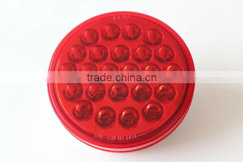 4" Round LED Stop Turn Tail Light Trailer Brake Lights
