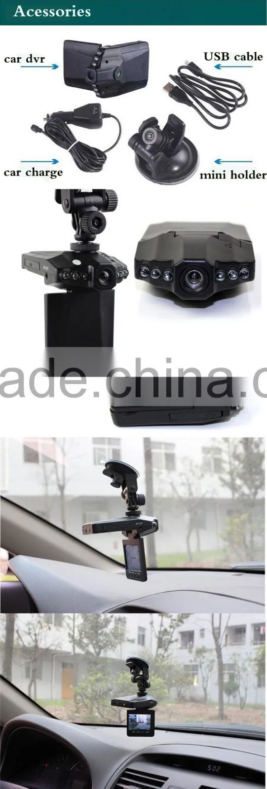 2.5" HD Car Black Box Camera Best Auto Insurance Car Reverse Camera India
