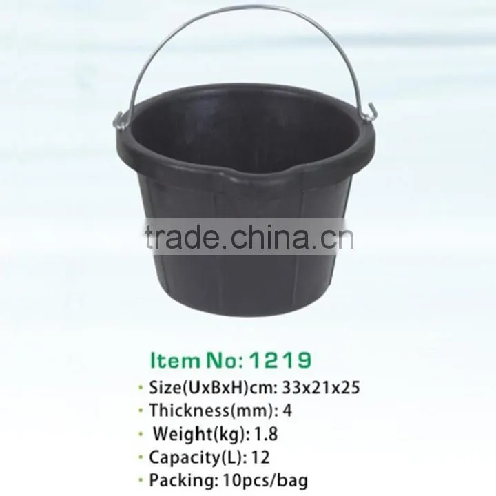 recycled Tyre rubber pails rubber bucket with handle