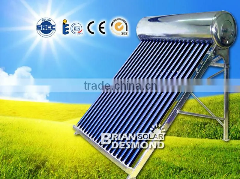 Best Quality Solar Water Heater With Electric Heater / Electric Element As Backup