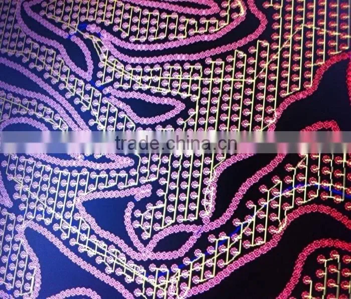 2015 new sequence embroidery fabric sequin lace fabric China supplier