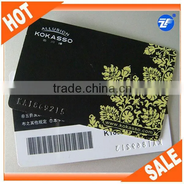 Eco-Friendly Custom Made plastic card barcode