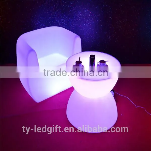 led furniture table and chair rechargeable led table home table with led