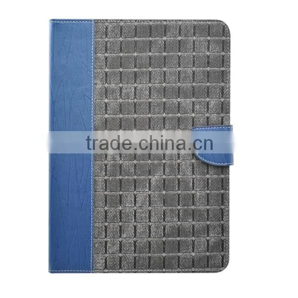 Customizable book case for ipad 6, Best PU + fabric case for ipad 6