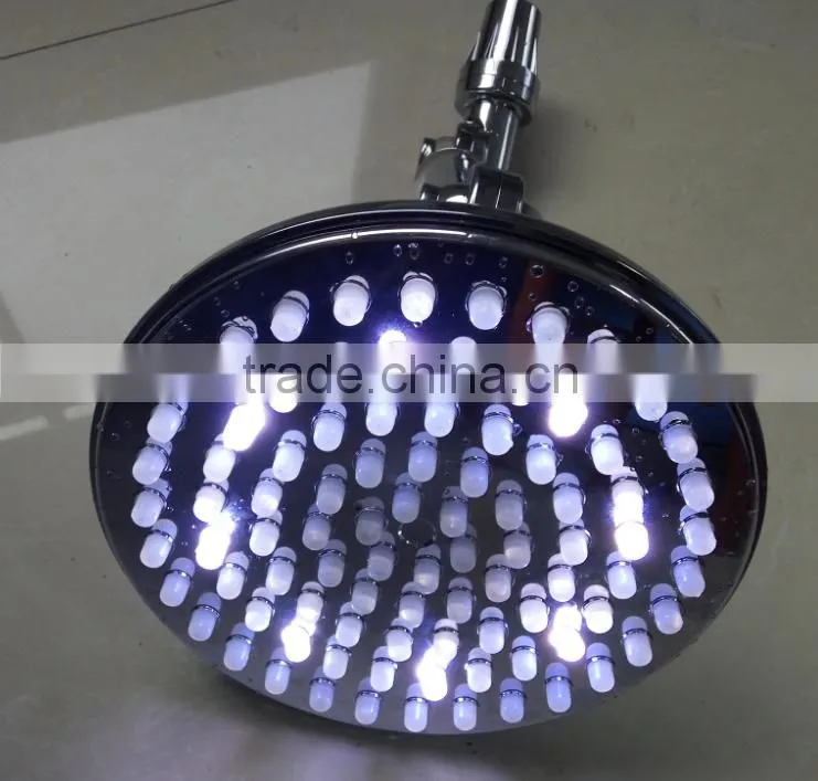 LED light fainfall hand shower head with rotated shower arm temperature control shower heads