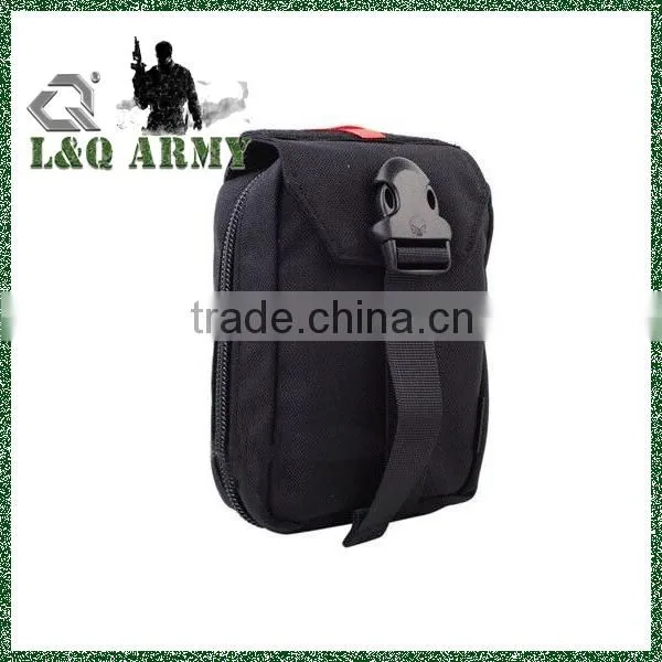 Tactical Military Outdoor Molle Belt Medical First Aid Pouch Bag Black
