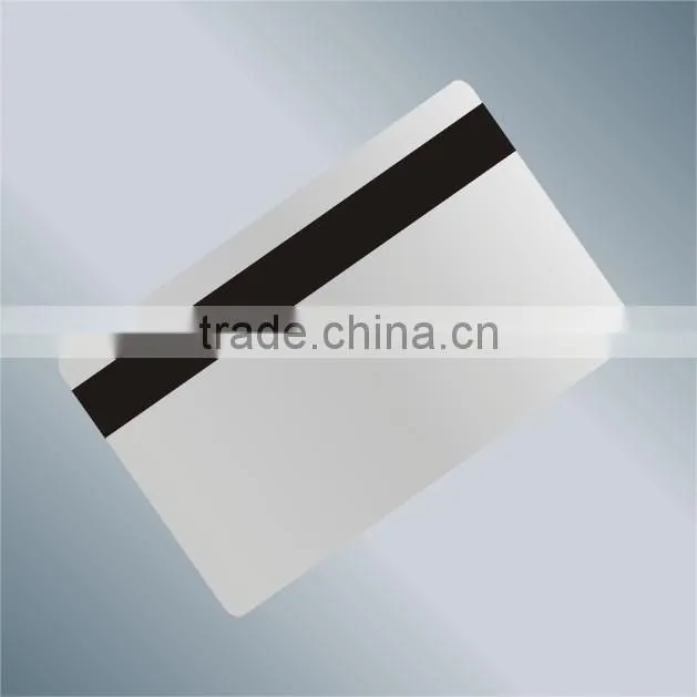 Blank HICO magnetic strip pvc id card 2750oe
