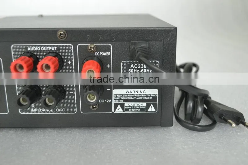 2015 Trade Assurance Supplier SASION mini size AV-7736 Power Amplifier with VU meter