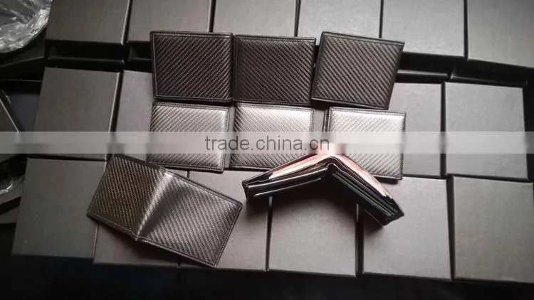 Carbon Fiber Hand Bag/ Wallet, Real Carbon Fiber Black Wallet, 100% All Carbon Fiber Money wallet