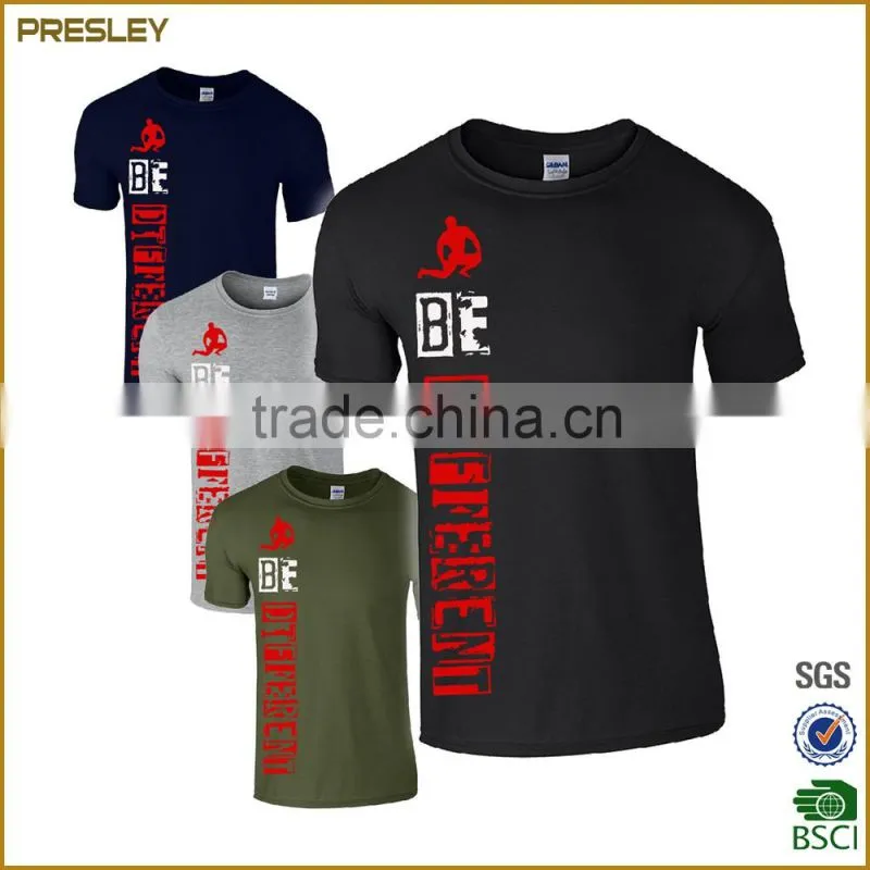 Presley oem men short sleeve hot sale breathable custom cheap t shirt printing