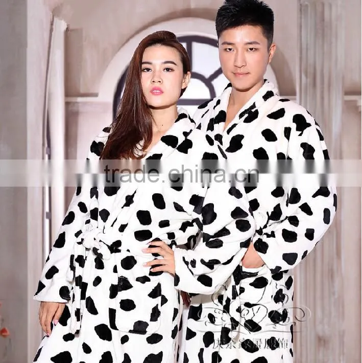 wholesales custom coral fleece bathrobe luxury hotel terry bathrobe