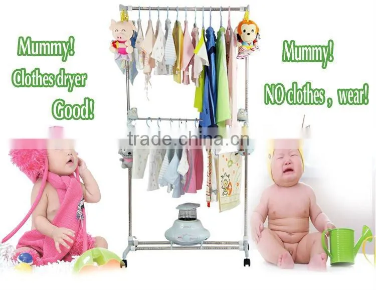 converge square Aluminum clothes dryer with double layer,capacity of 15kg