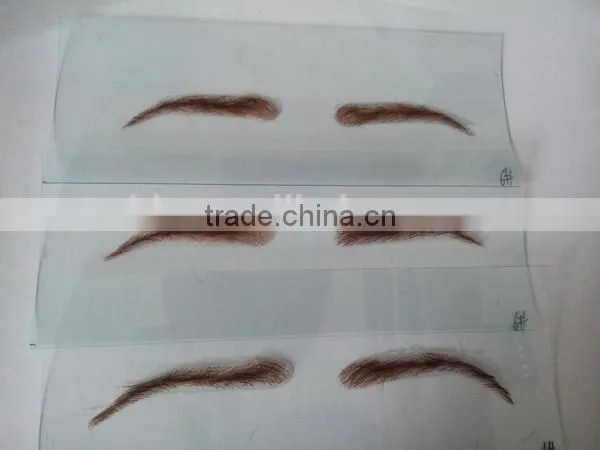 OEM different colours 100% human hair eyebrow wig