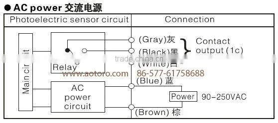 photocell light-control sensor EK50-DS30A2 diffuse photoelectric switch sensor china manufacturer