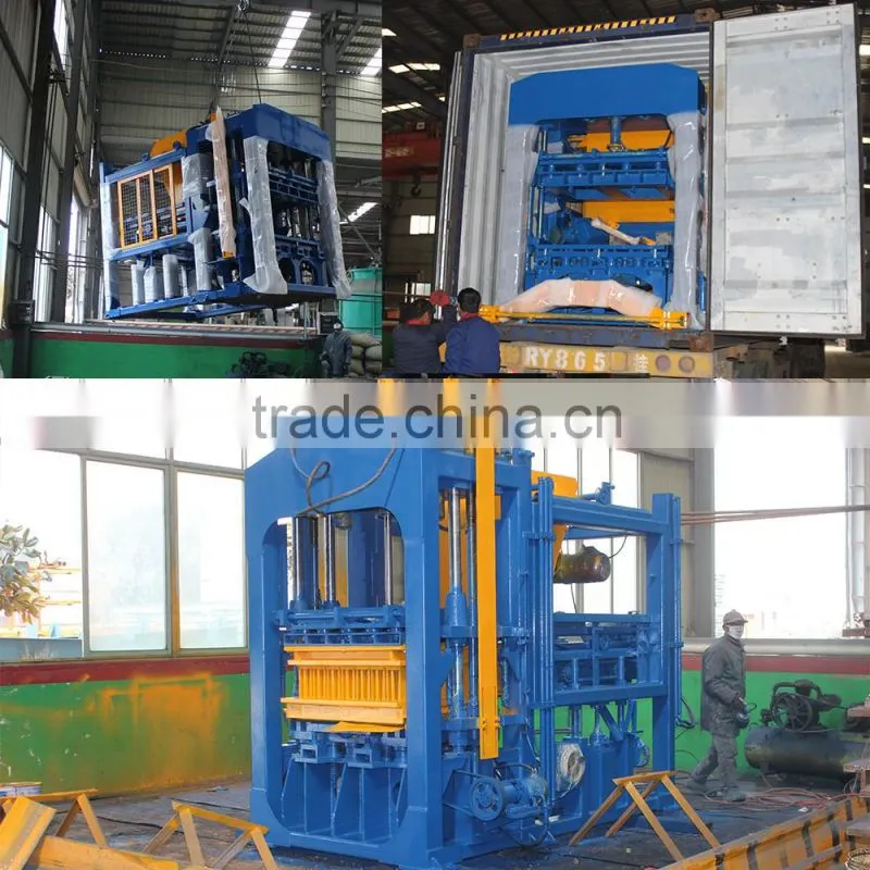 WANTE MACHINERY QT10-15 HYDRAULIC brick machine for FIA Algeria exhibition
