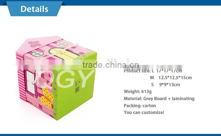 manufacturer custom logo house shape gift box