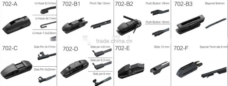 Best selling Natural Rubber Refill Universal car windshield wiper blade