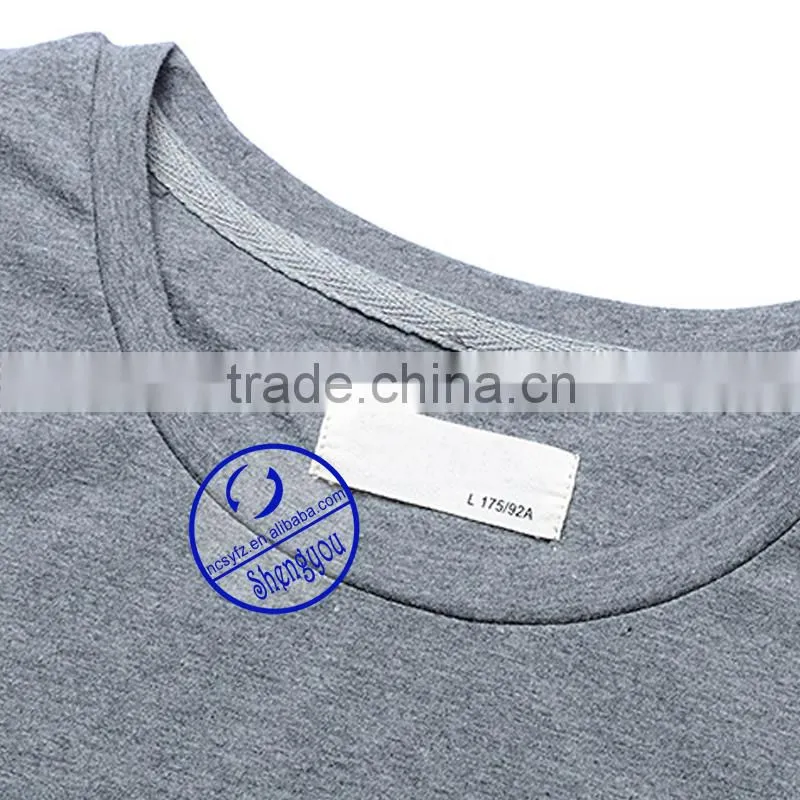 Custom crew neck digital printing pocket t shirt for sublimation printing
