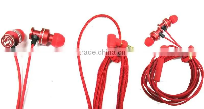 in earphone metal earphone with microphone and earphone case