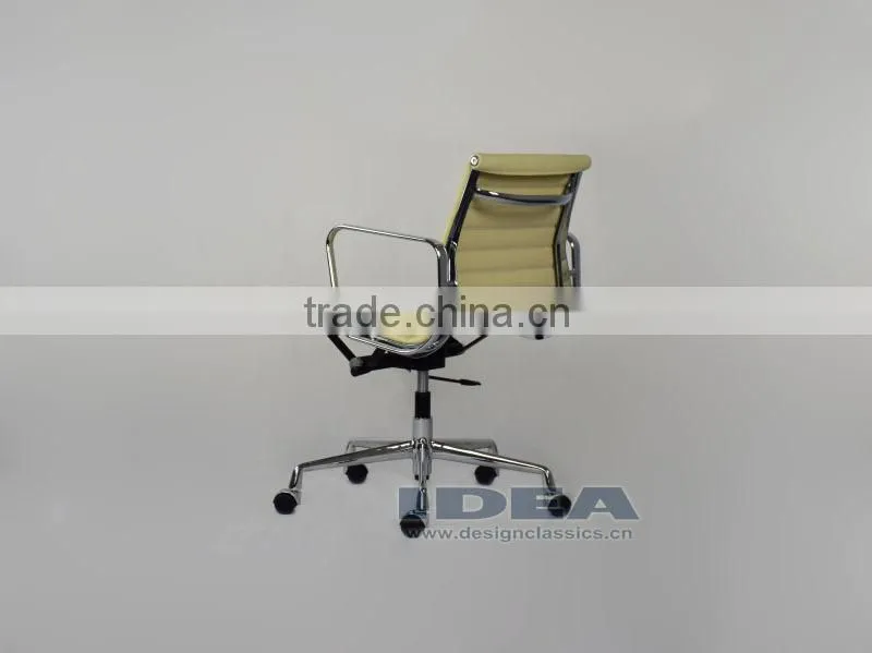 Replica EA117 Charles Office Chair - Cream White Color Genuine Leather