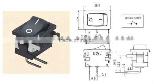 Single Pole Rocket Swtich&6A250V 8A 250V Rocker Switch