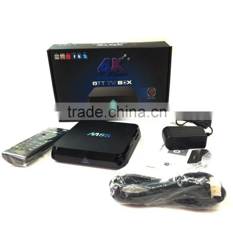 M8S Amlogic S812 Smart Android TV Box M8S Quad Core Android 4.4 KitKat M8S OTT TV Box M8S KODI Full HD TV Player M8S