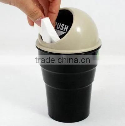 Plastic ABS Mini small colorful car trash bin wholesale hot sale