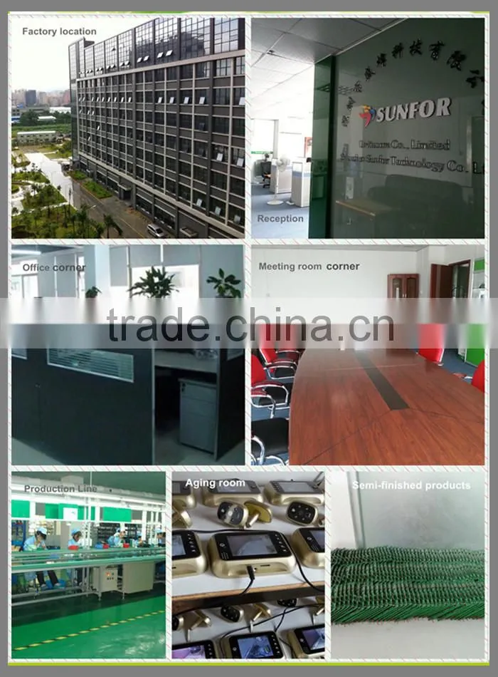 shenzhen access control wired doorbell with camera