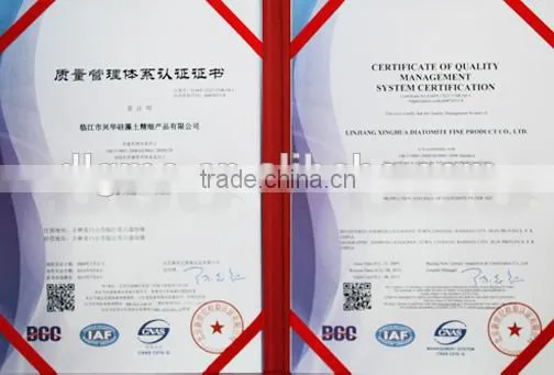 diatomite filter aid for high fructose corn syrup
