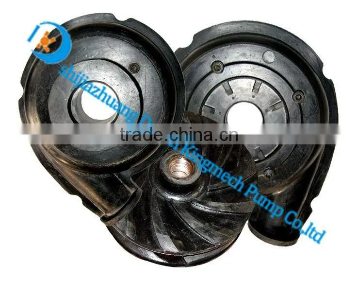 slurry pump with wear-resistant material pump parts