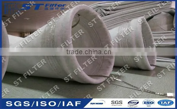 Zero leakage Polyester stainless steel antistatic filter bag