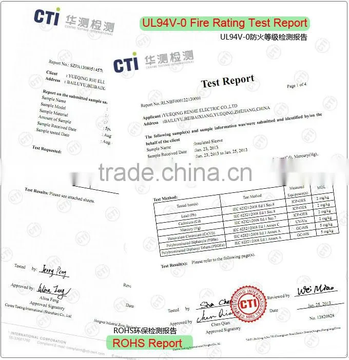 RHI PVC cable gland shroud / electric cable vinyl sleeve flexible